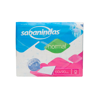 Indas Sabanindas Protector Absorbente Normal 60x90 25uds
