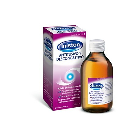 Iniston Antitusivo y Descongestivo Jarabe 200 Ml