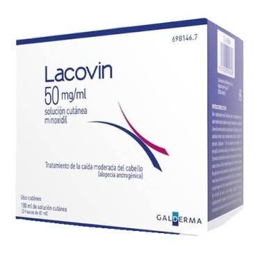 Lacovin 50 Mg/Ml Solución Cutánea Minoxidil 180 Ml