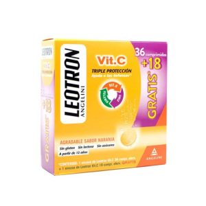 Leotron Vitamina C triple Protección 36+18 Comprimidos Efervescentes