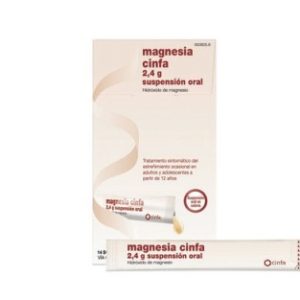 Magnesia Cinfa 2,4 Gr Suspensión Oral 14 Sobres