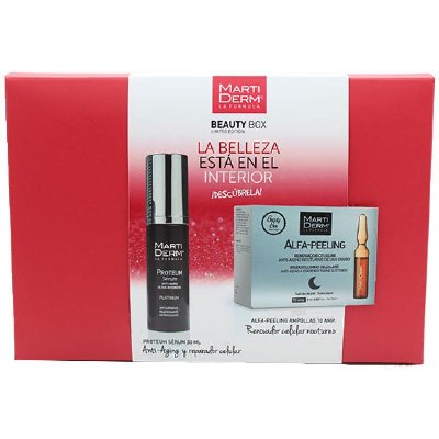 Martiderm Cofre Proteum Sérum 30 Ml+ Alfa Peeling 10 Ampollas