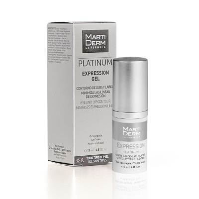 Martiderm Platinum Expression Gel Contorno de Ojos y Labios 15 Ml