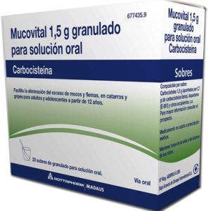 Mucovital 1.5 Gr Granulado para Solución Oral 20 Sobres