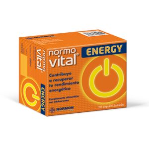 Normovital Energy 20 Ampollas