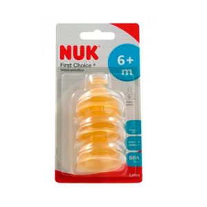 Nuk First Choice Tetina Látex +6 meses Orificio Grande L 3 Unidades
