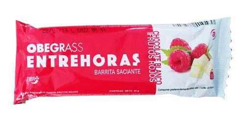 Obregrass Entrehoras Barrita Chocolate Blanco y Frutos Secos