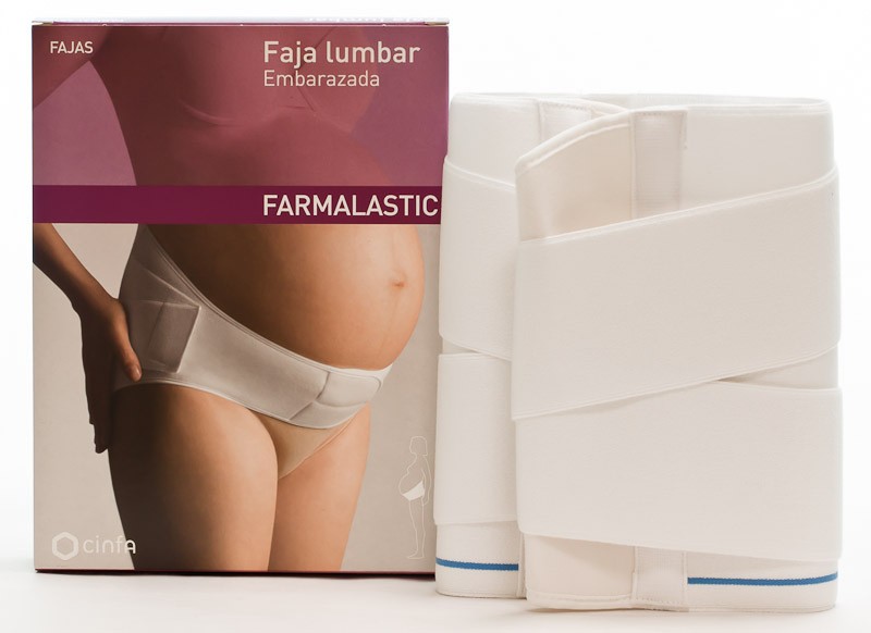 Farmalastic Faja Lumbar Embarazada Color Blanco Talla 1