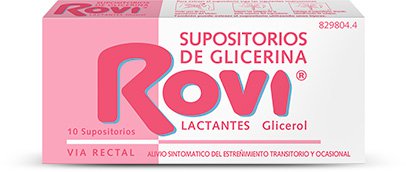 Supositorios Glicerina Rovi Lactantes 10 Unidades