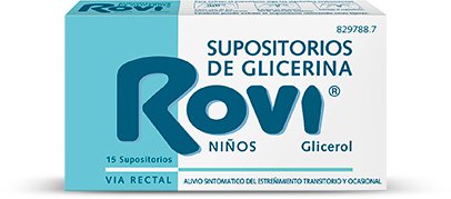 Supositorios Glicerina Rovi Niños 15 Unidades