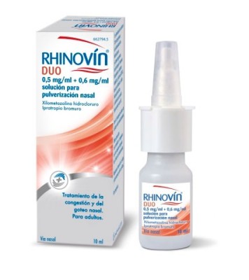 Rhinovin Duo Solución para Pulverización Nasal 10 Ml 1 Rhinovin Duo Solución para Pulverización Nasal 10 Ml