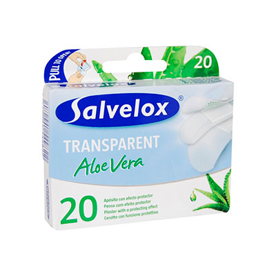 Salvelox Apósito transparente Aloe Vera 20 Unidades 1 Salvelox Apósito transparente Aloe Vera 20 Unidades