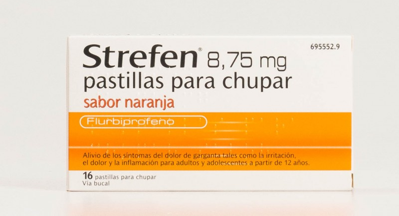 Strefen 8.75 Mg 16 Pastillas para Chupar Naranja