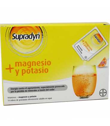 Supradyn + Magnesio y Potasio 14 Sobres Granulado