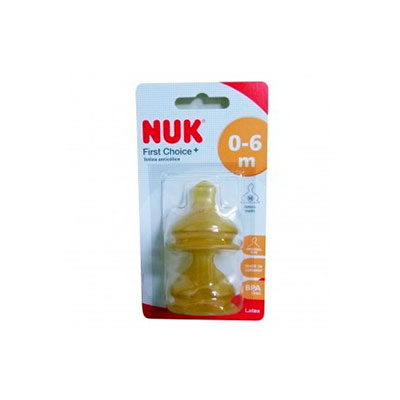 Nuk First Choice Tetina Látex 0-6 meses Orificio Mediano M 3 Unidades