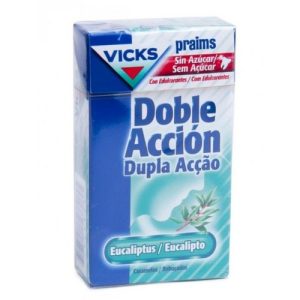 Vicks Praims Doble Acción Sin Azúcar Eucalipto Caja