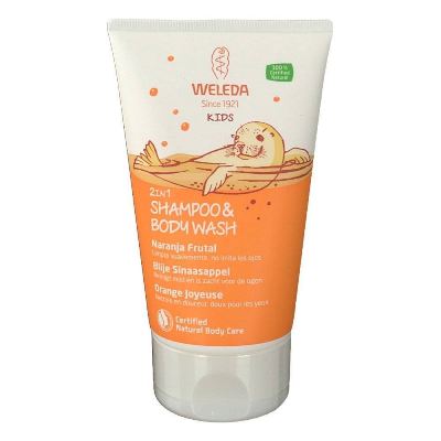 Weleda Kids 2 en 1 Champú y Gel Naranja Frutal 150 Ml