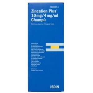 Zincation Plus 10 Mg/ 4 Mg / ml Champú 200 Ml
